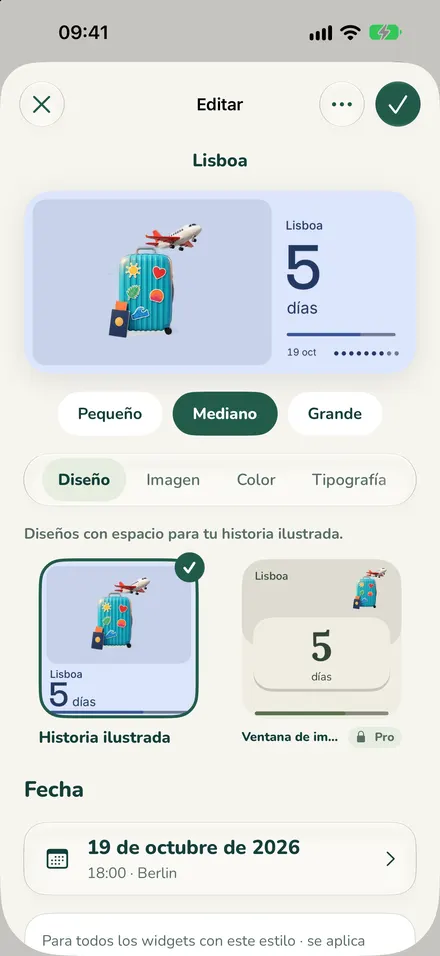 Editor con diseños