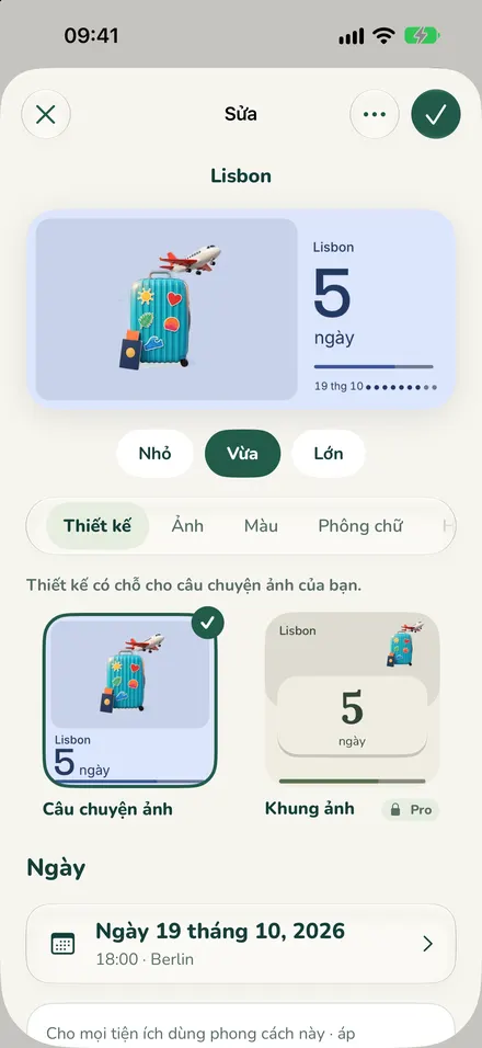 Trình chỉnh sửa với các thiết kế